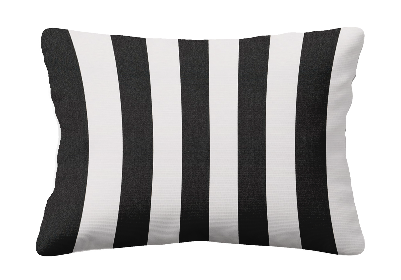 Lines Negro Agora Outdoor Cushion